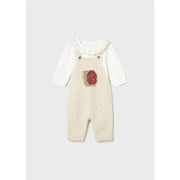 Mayoral Knit Dungarees Set Offwhite (2605)