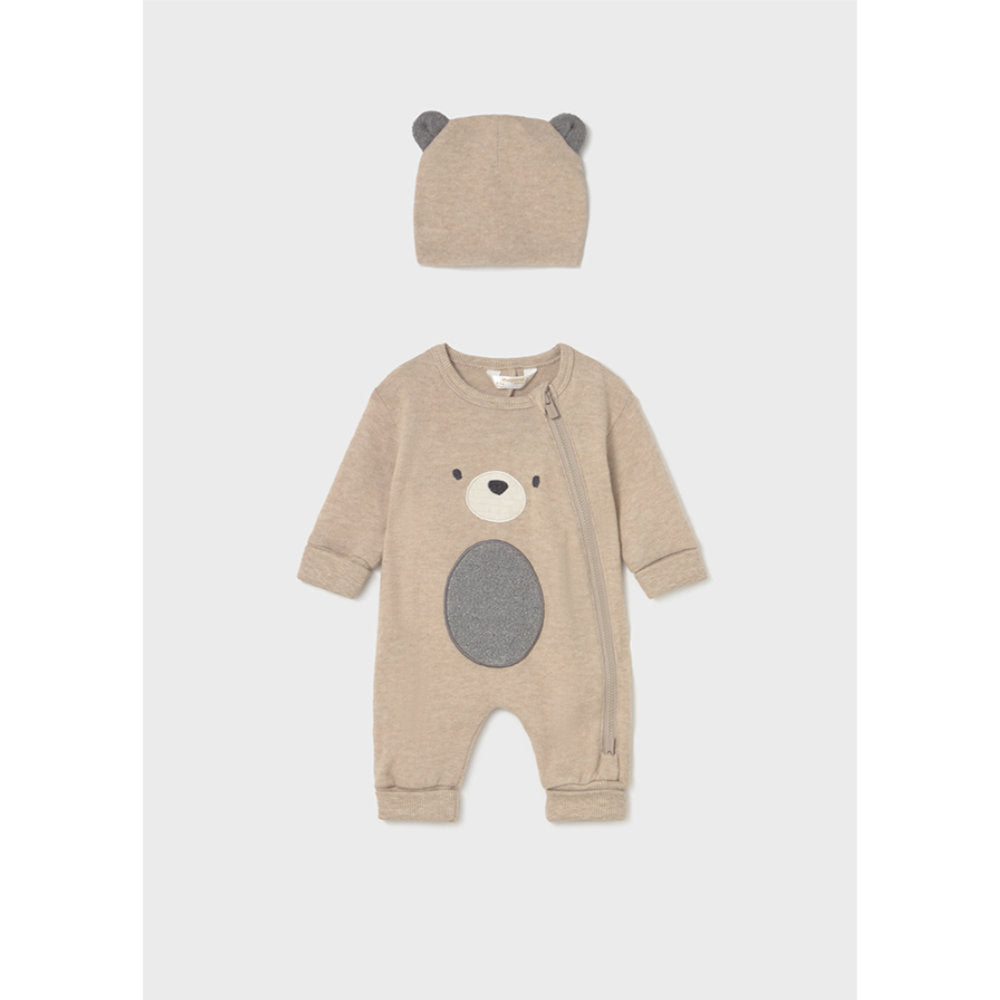 Mayoral Long Bodysuit W/Hat Oat (2613)