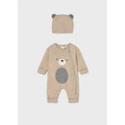 Mayoral Long Bodysuit W/Hat Oat (2613)
