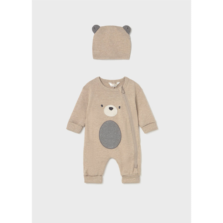 Mayoral Long Bodysuit W/Hat Oat (2613)