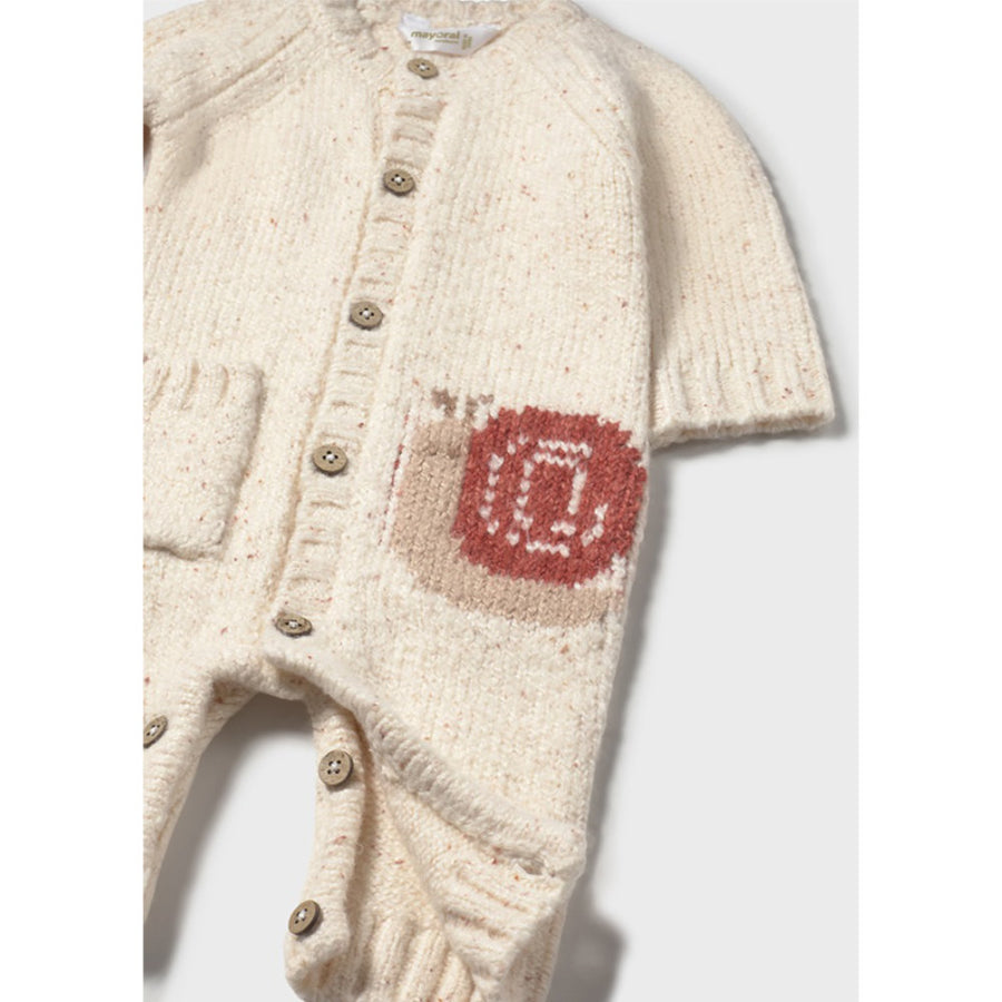 Mayoral Tricot Romper Offwhite (2614)