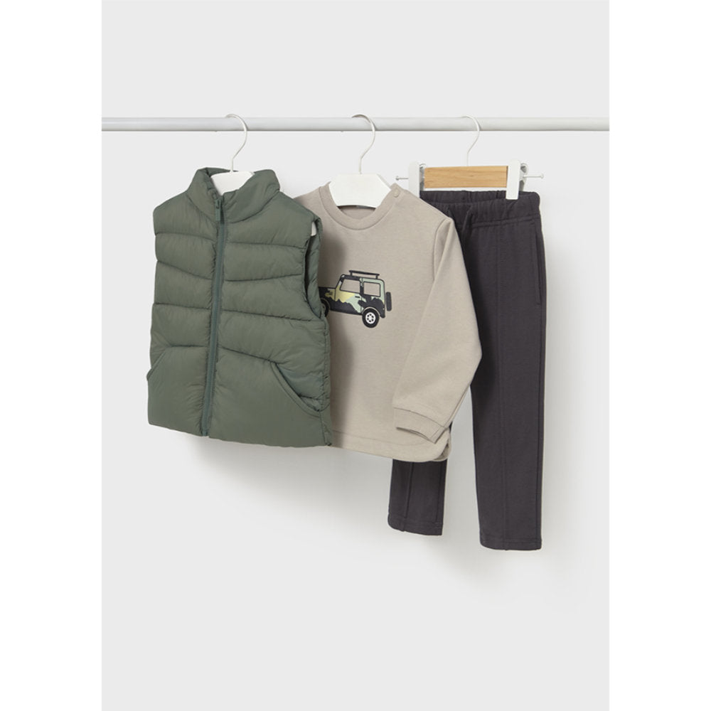 Mayoral Pullover Vest Pants Set Fir (2649)