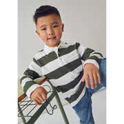 Mayoral L/S Stripes Polo Olive (4119)