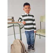 Mayoral L/S Stripes Polo Olive (4119)