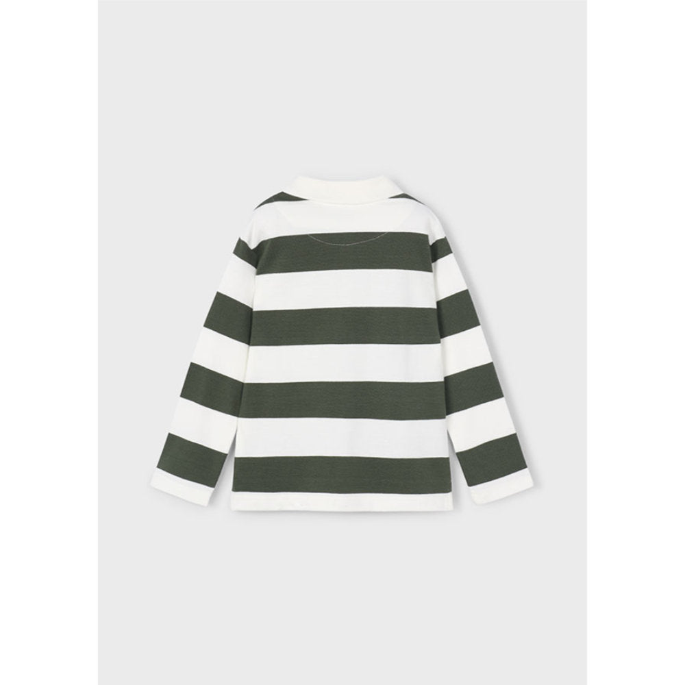 Mayoral L/S Stripes Polo Olive (4119)