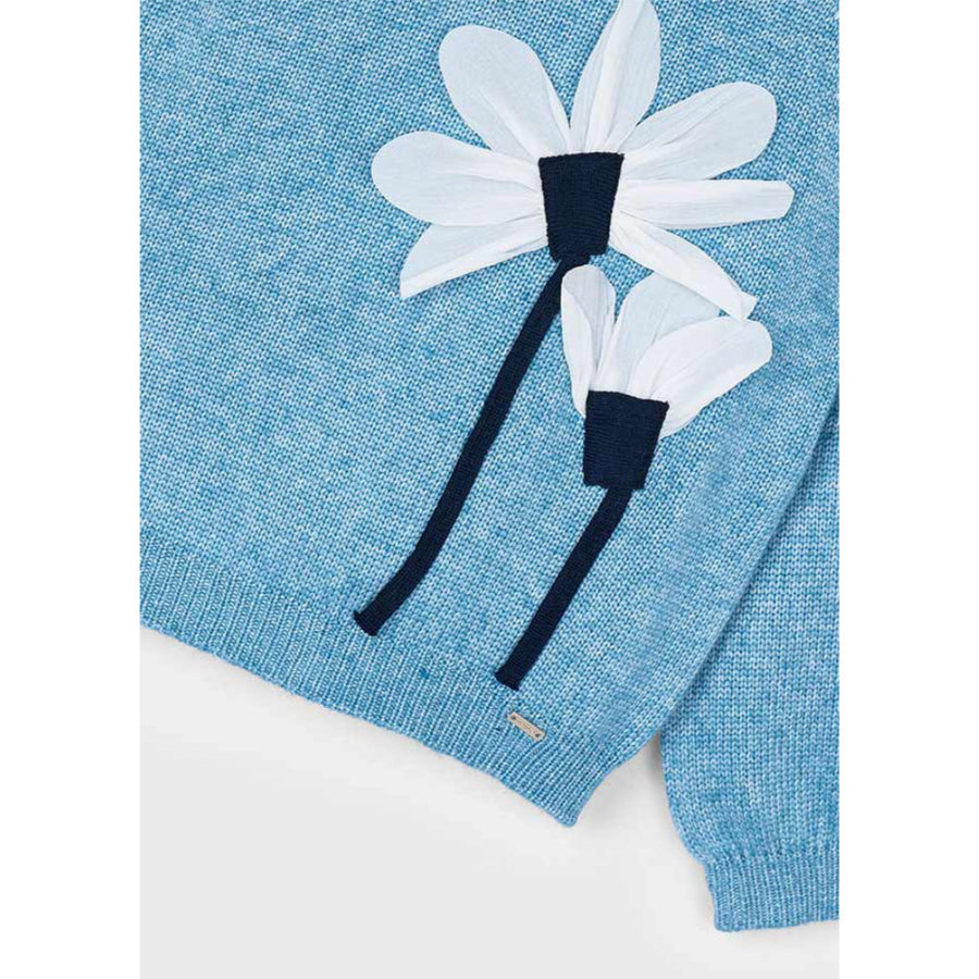 Mayoral Flower Applique Jersey Ocean (4308)