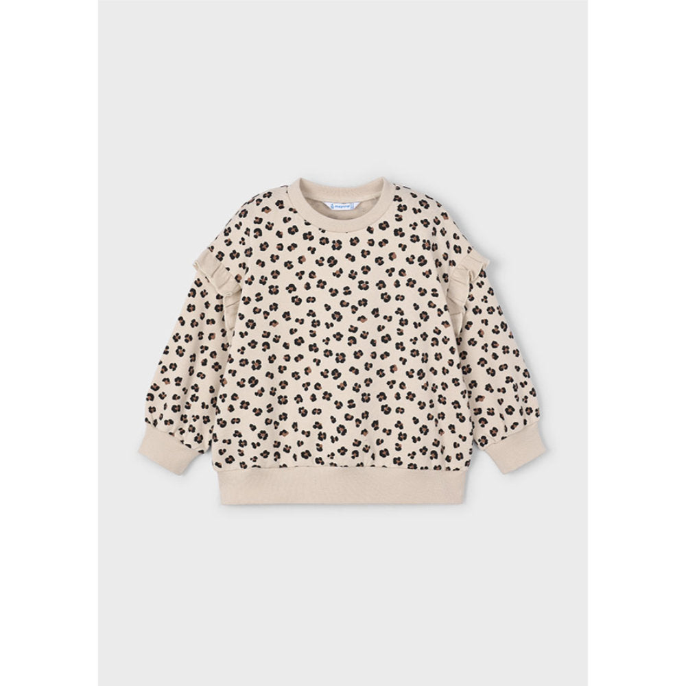 Mayoral Ruffle Sleeve Pullover Sand (4433)
