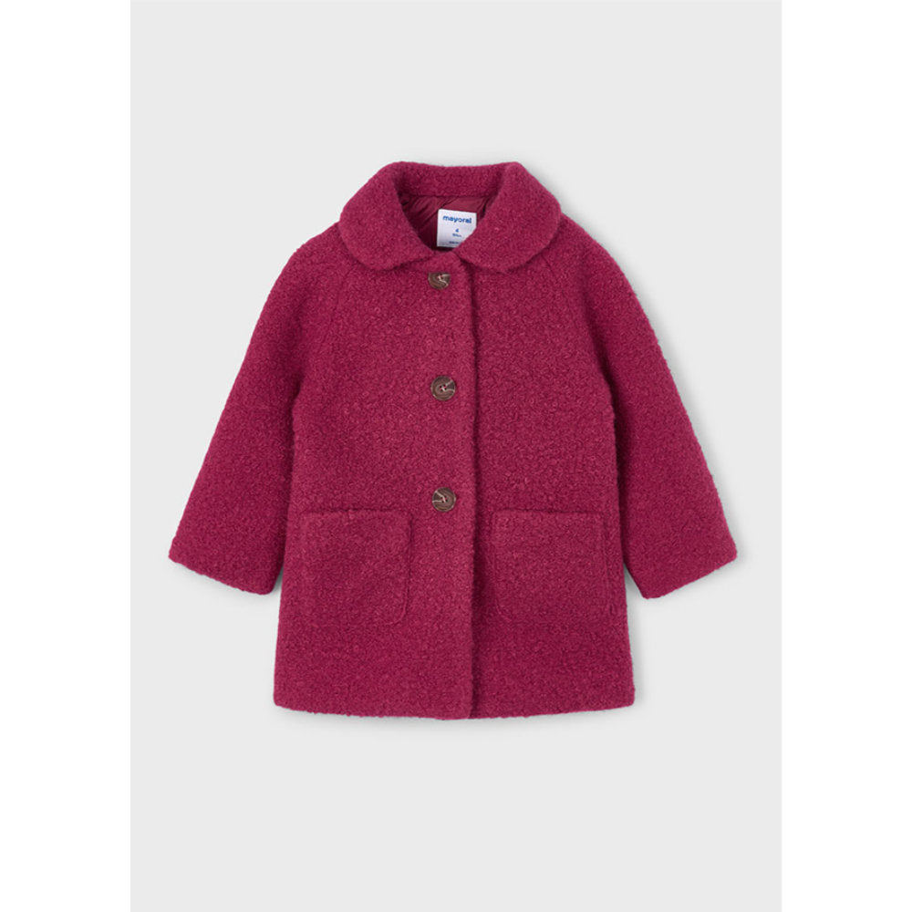 Mayoral Shearling Coat Cherry (4439)