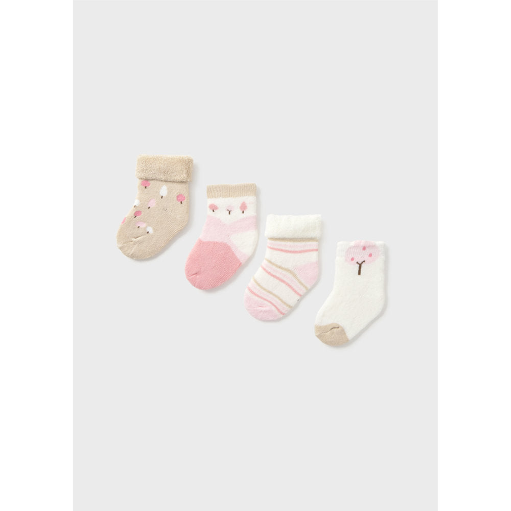 Mayoral 4Pc Set Socks Babypink (9917)