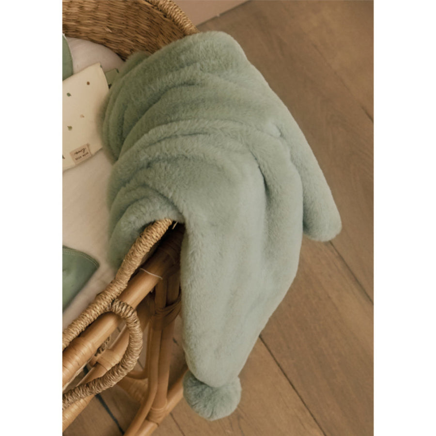 Mayoral Faux Fur Blanket Sage (9955)