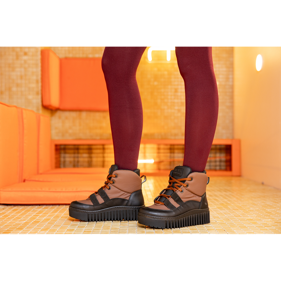 The Art Company 1539 Rubber Nylon Brown-Black/Brighton Boots