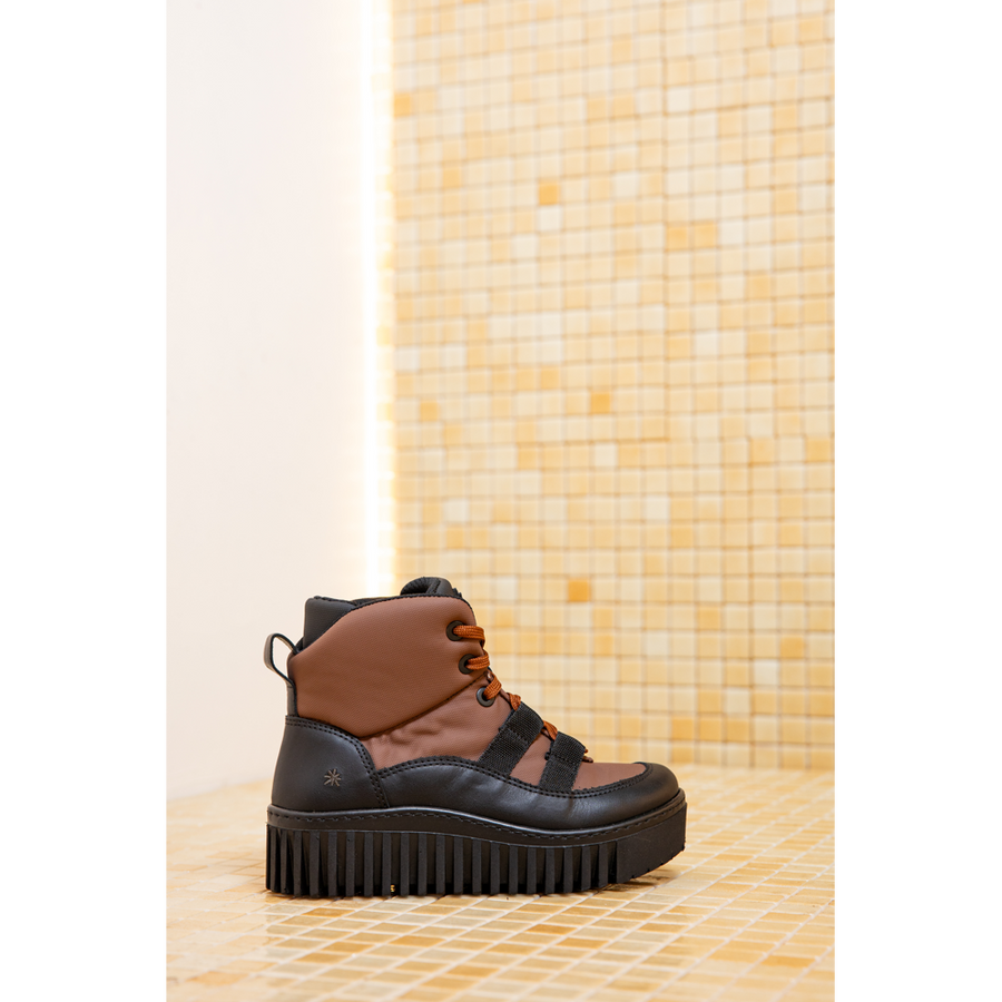 The Art Company 1539 Rubber Nylon Brown-Black/Brighton Boots