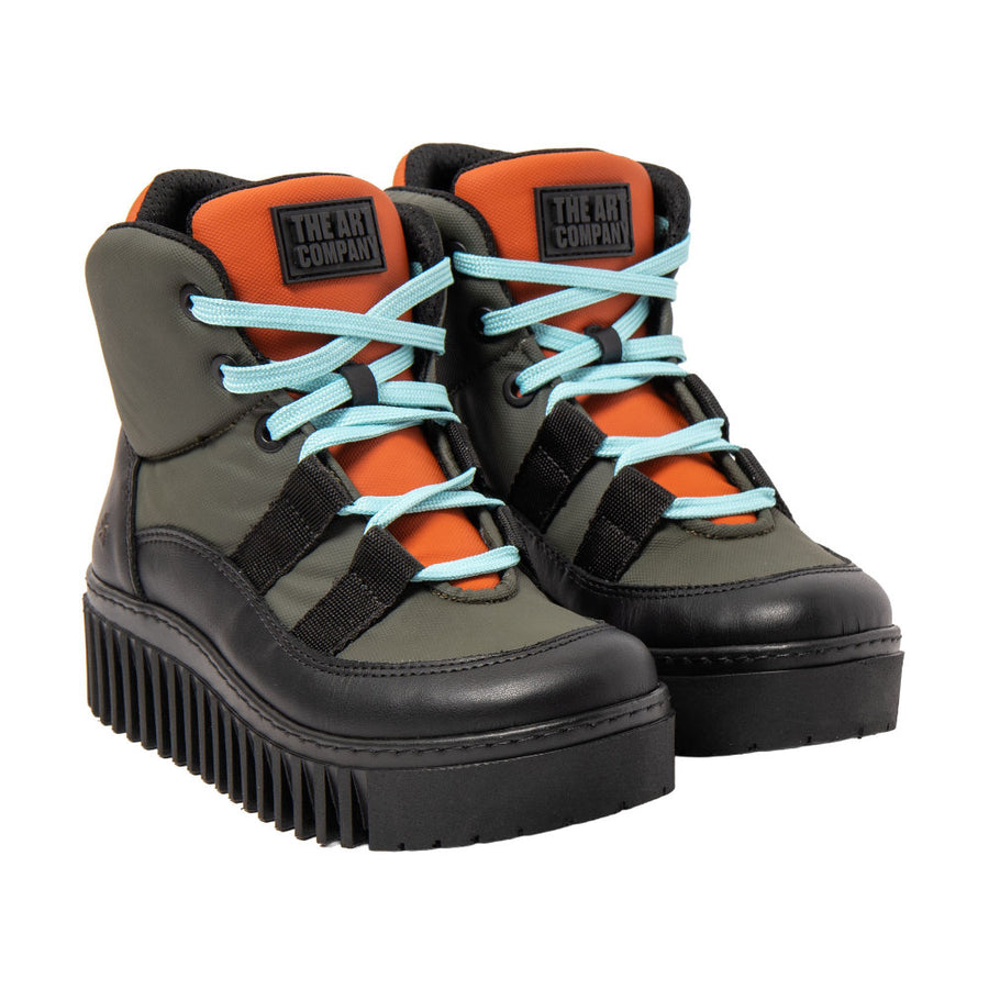 The Art Company 1539 Rubber Nylon Kaki-Orange/Brighton Boots