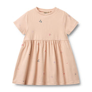 Wheat Jersey Dress Anna - 1561-178a 2475 Rose Flowers