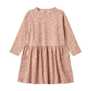 Wheat Jersey Dress L/S Bessie - 9566 Rose Dust Flower Meadow (Junior)
