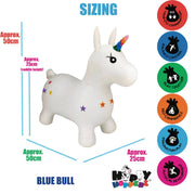Happy Hopperz WHITE UNICORN - Space Hopper For Little