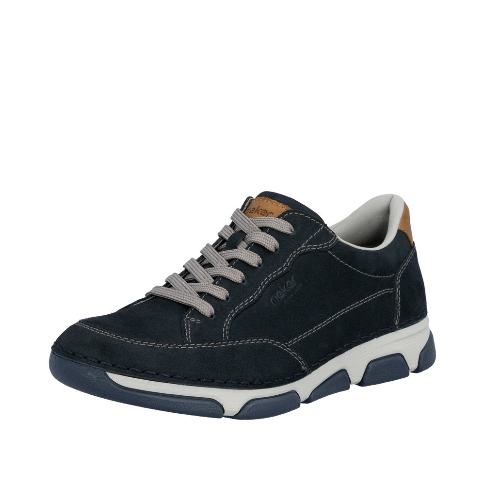 Rieker 15900-14 Navy Laceup/Zip Wide Fit Sneaker