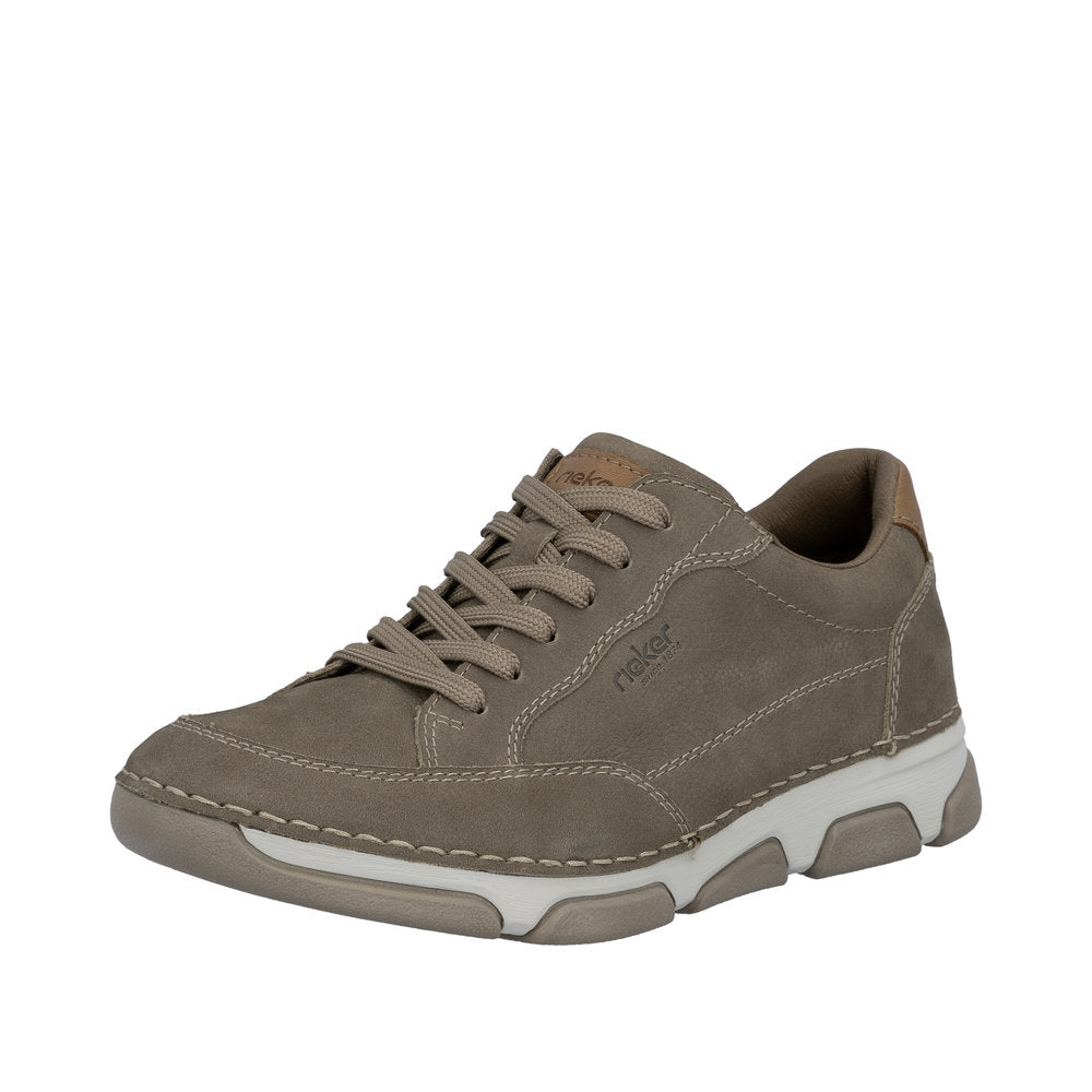Rieker 15900-25 Brown Laceup/Zip Wide Fit Sneaker