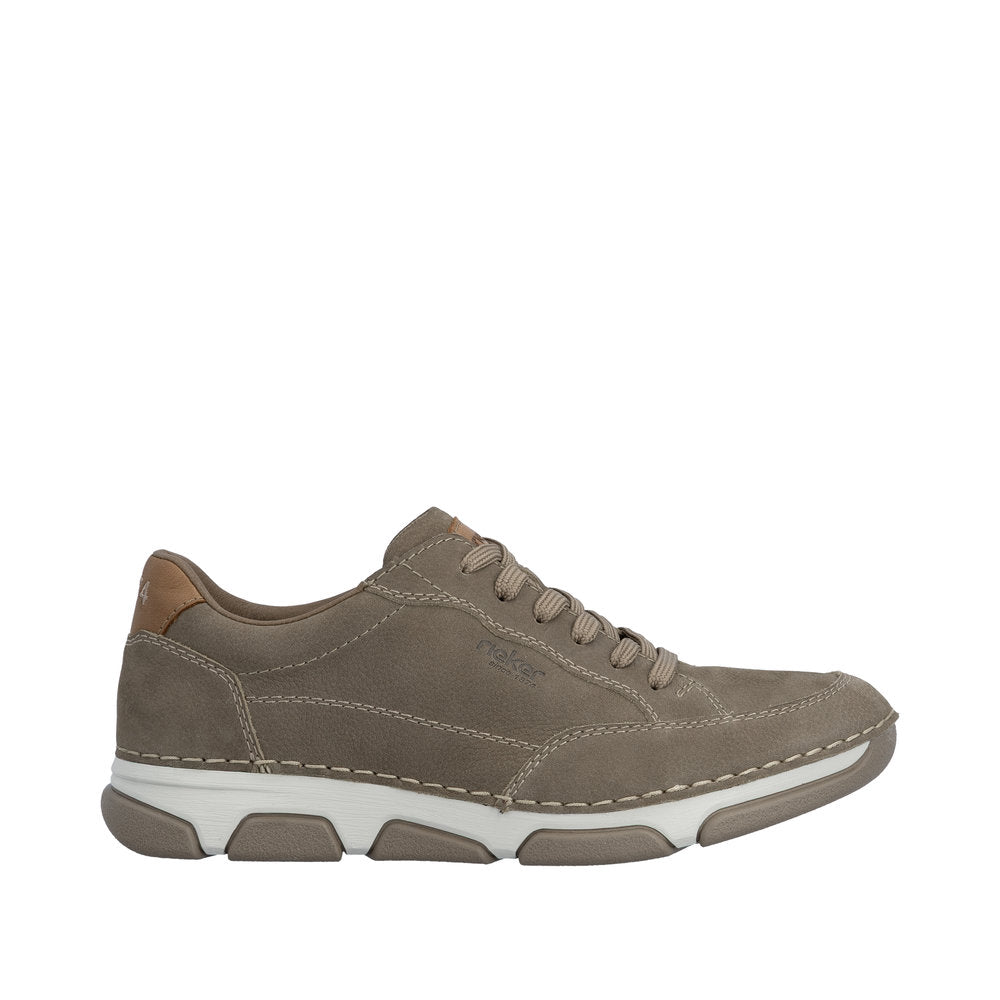 Rieker 15900-25 Brown Laceup/Zip Wide Fit Sneaker