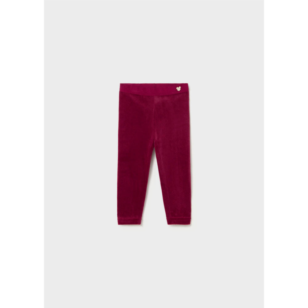 Mayoral Basic Velvet Leggings Raspberry (727)