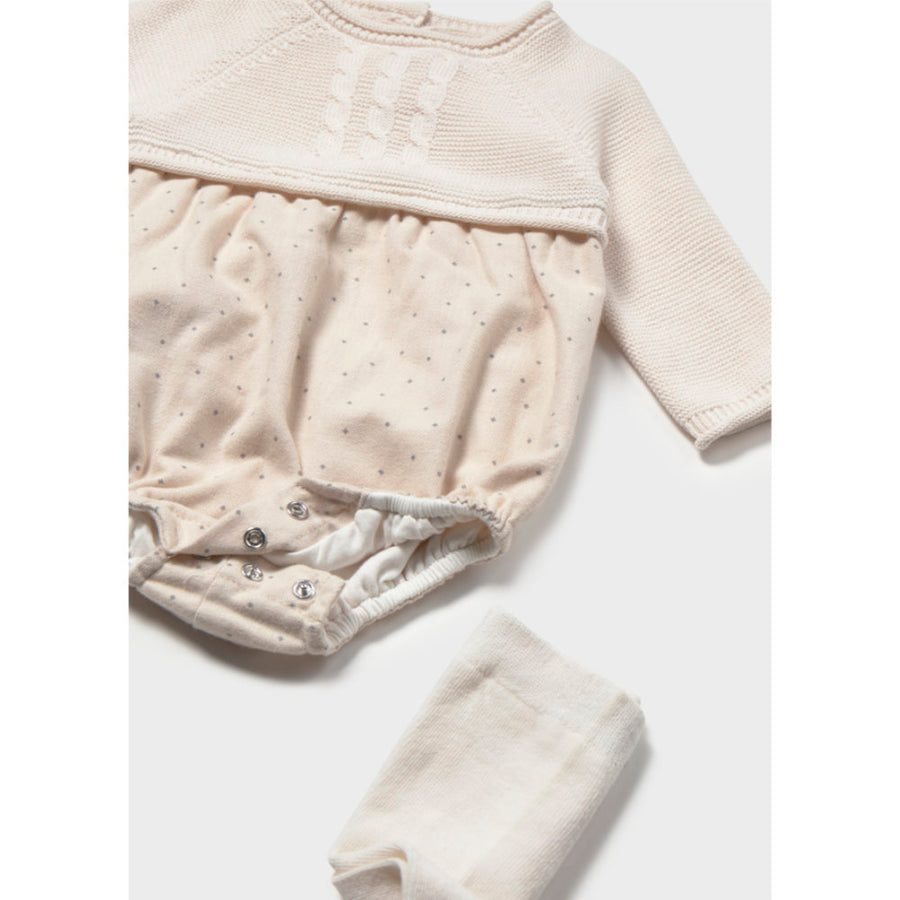 Mayoral Mixed Romper With Tights Pottery (2681)