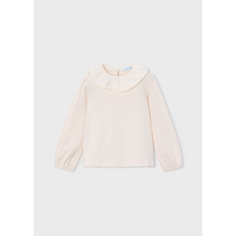 Mayoral Ruffled Neckline Blouse Soy (4149)