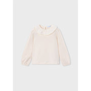 Mayoral Ruffled Neckline Blouse Soy (4149)