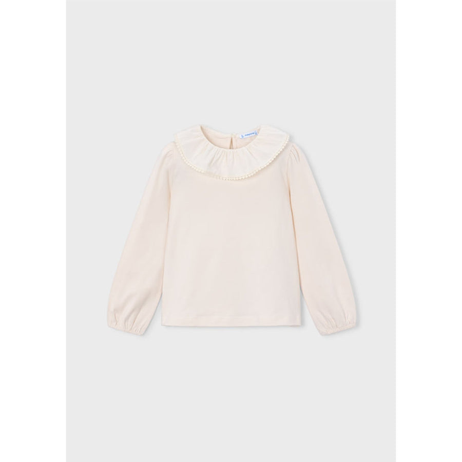 Mayoral Ruffled Neckline Blouse Soy (4149)