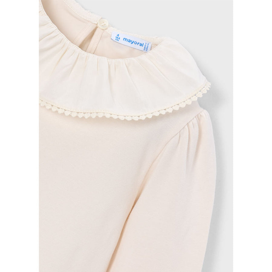 Mayoral Ruffled Neckline Blouse Soy (4149)