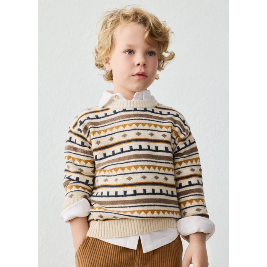 Mayoral Jacquard Jumper Oat (4308)