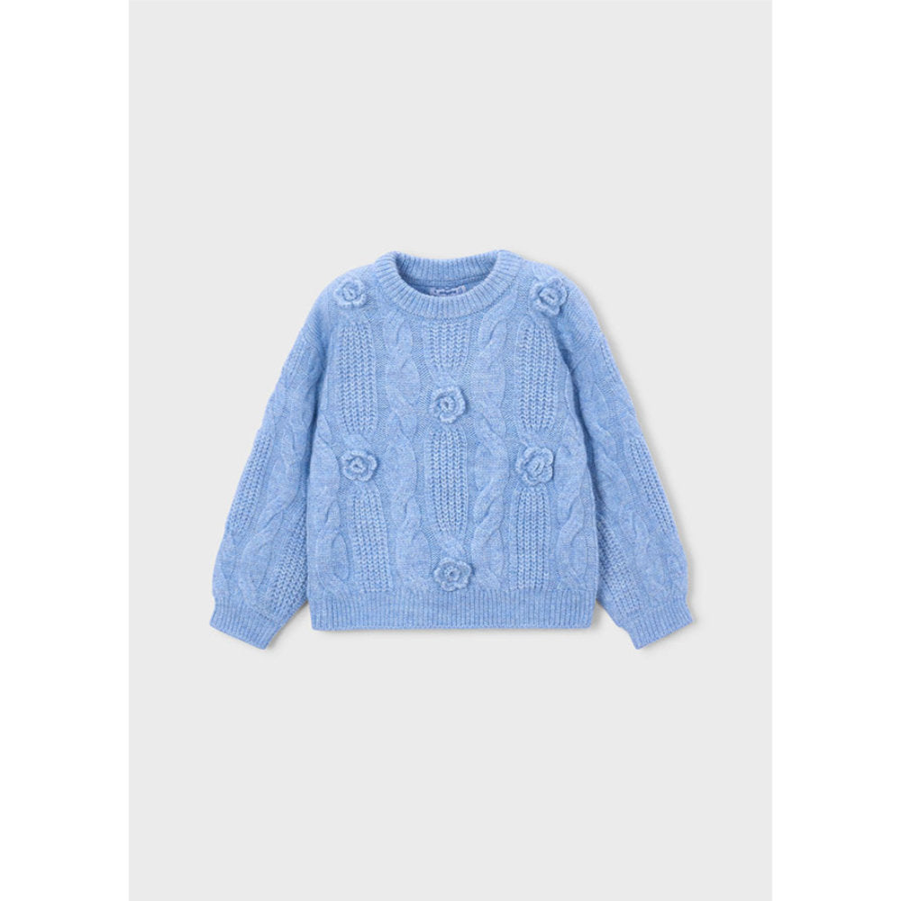 Mayoral 3D Flower Sweater Sky Mix (4319)