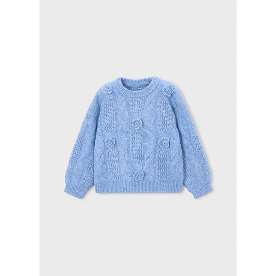 Mayoral 3D Flower Sweater Sky Mix (4319)