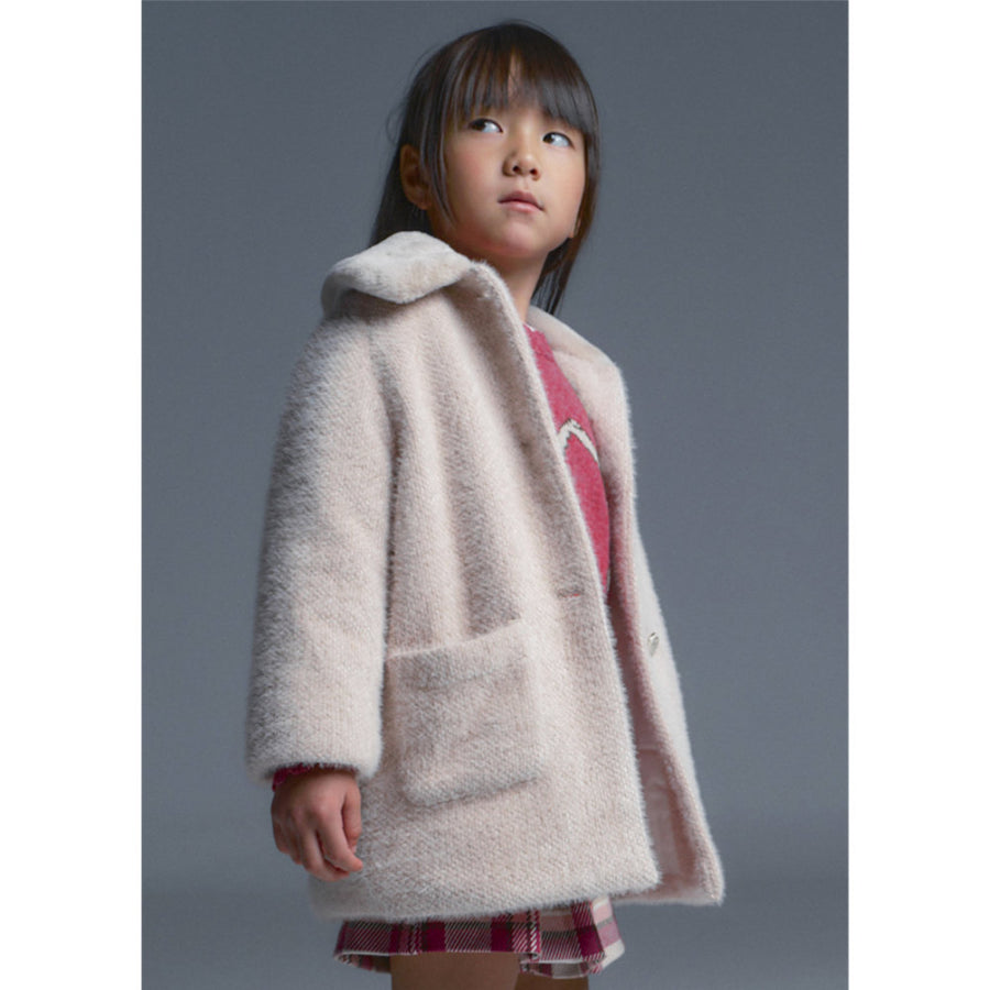 Mayoral Knitted Fur Coat Chickpea (4412)