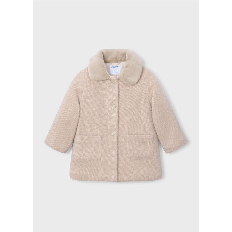 Mayoral Knitted Fur Coat Chickpea (4412)