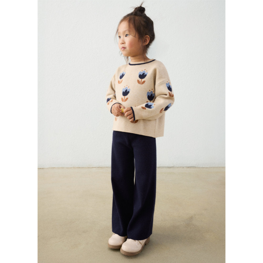 Mayoral Long Knit Trousers Set Navy (4527)