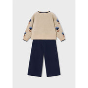 Mayoral Long Knit Trousers Set Navy (4527)