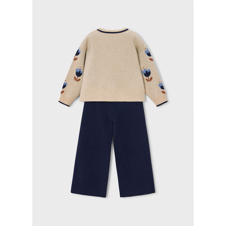 Mayoral Long Knit Trousers Set Navy (4527)