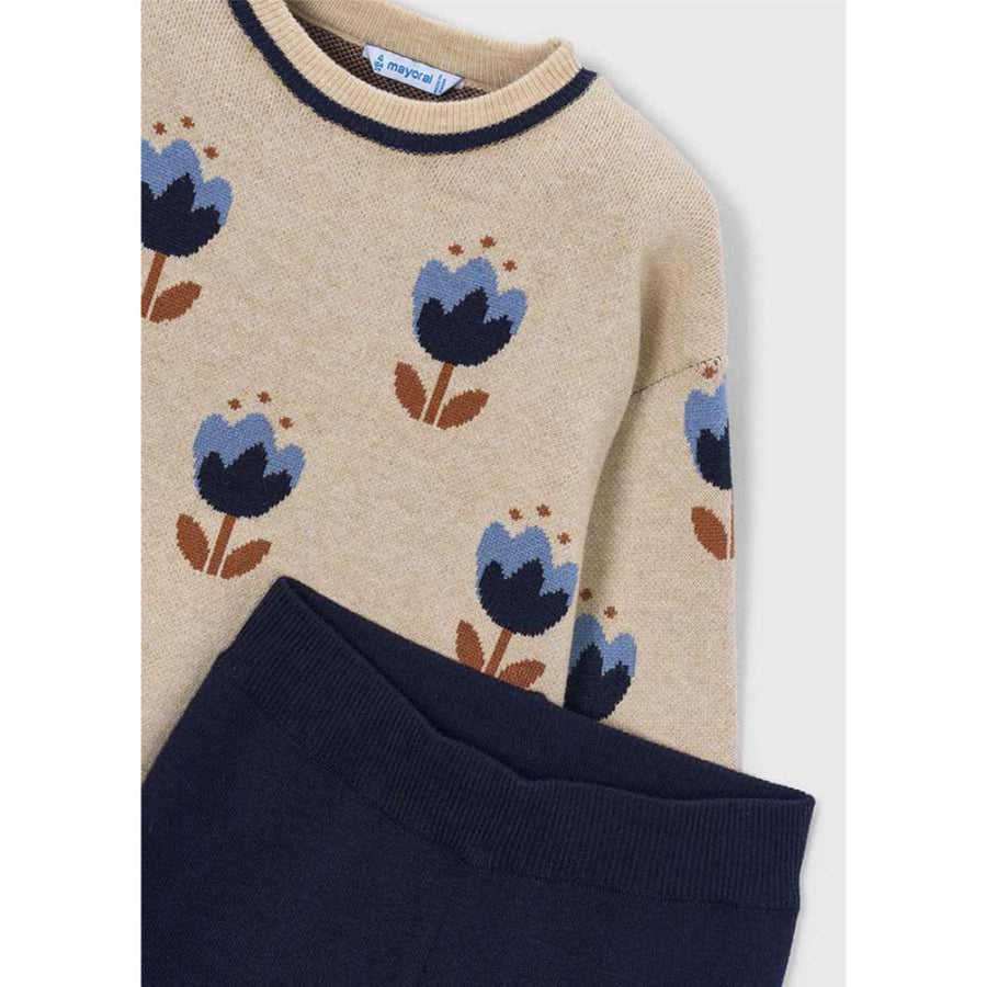 Mayoral Long Knit Trousers Set Navy (4527)