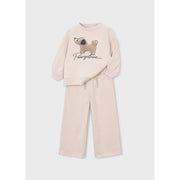 Mayoral Tracksuit With Dog Applique Light KhakI (4801)