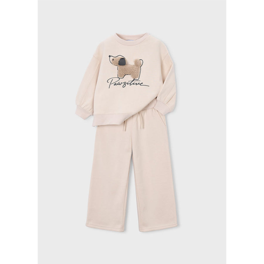Mayoral Tracksuit With Dog Applique Light KhakI (4801)