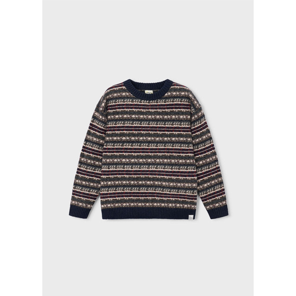 Mayoral Jacquard Sweater Navy (7302)