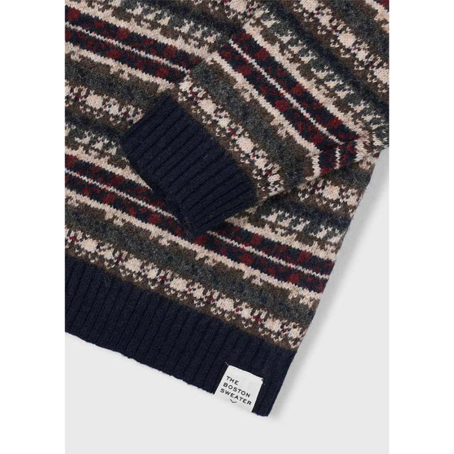 Mayoral Jacquard Sweater Navy (7302)