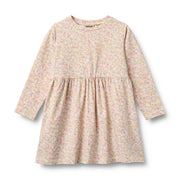 Wheat Jersey Dress L/S Sessa - 1629-180 9637 Blush Flower Meadow