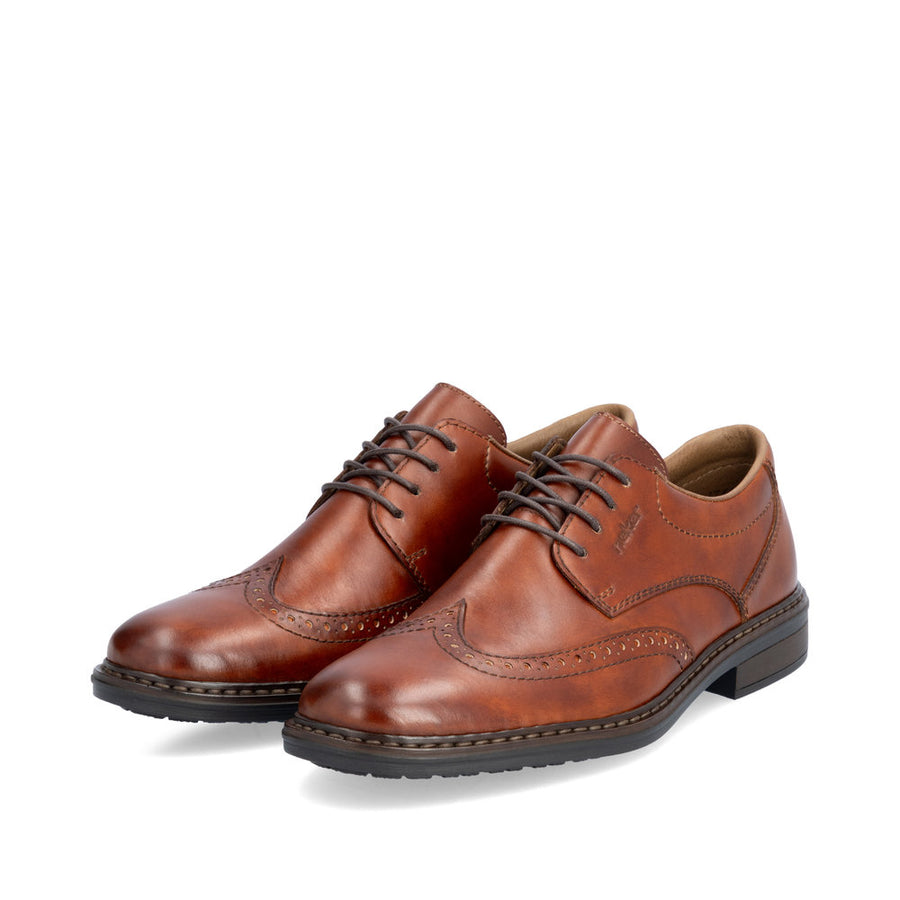 Rieker 17620-24 Mens Wide Fit Tan Formal Shoes