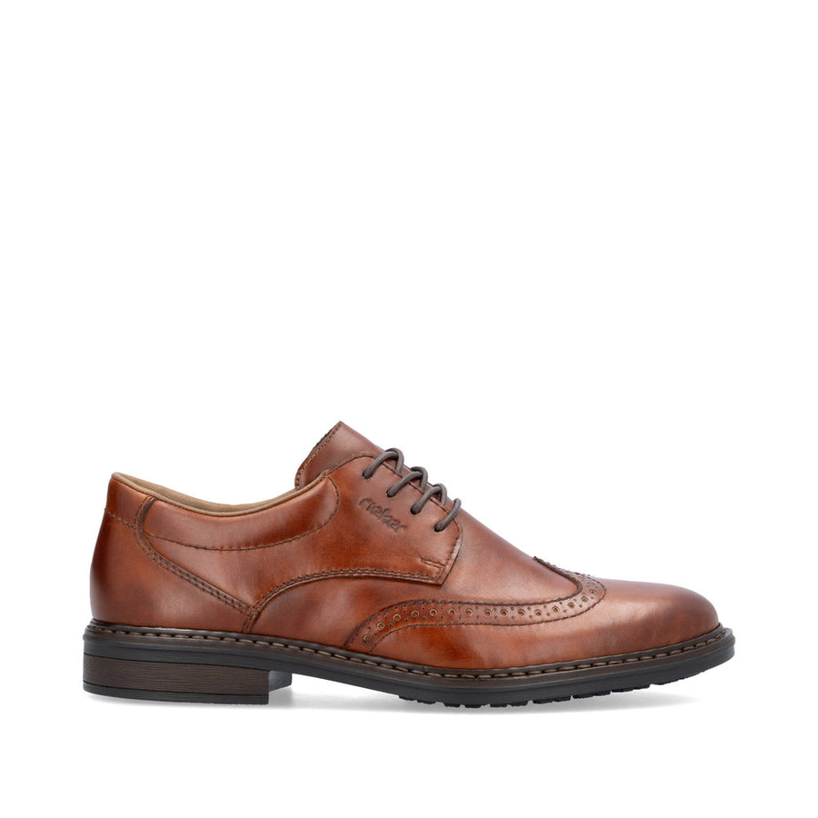 Rieker 17620-24 Mens Wide Fit Tan Formal Shoes