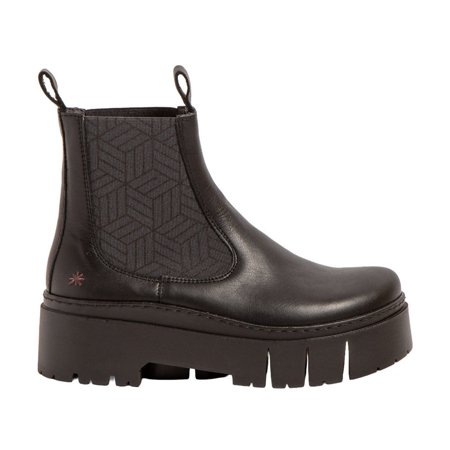 The Art Company 1766 Nappa Black / Leeds Ankle Boots