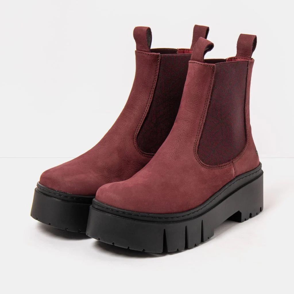 The Art Company 1766 Nobuck Burdeos/ Leeds Boots
