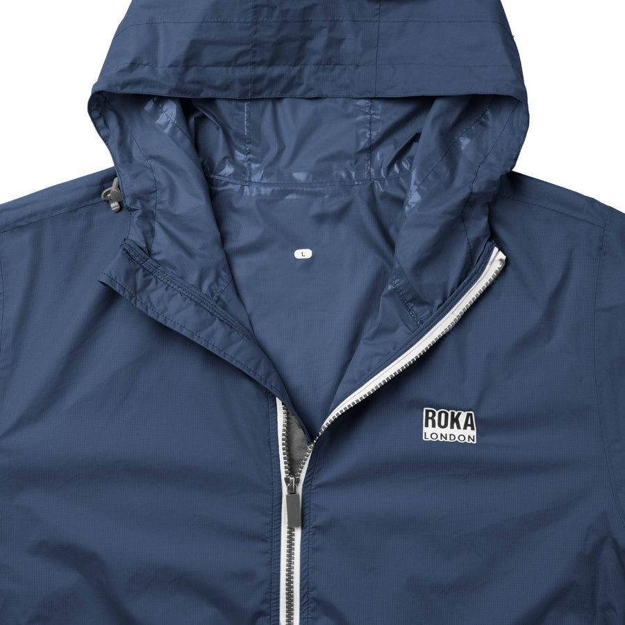 Roka Holborn Rain Jacket in Deep Blue Ripstop