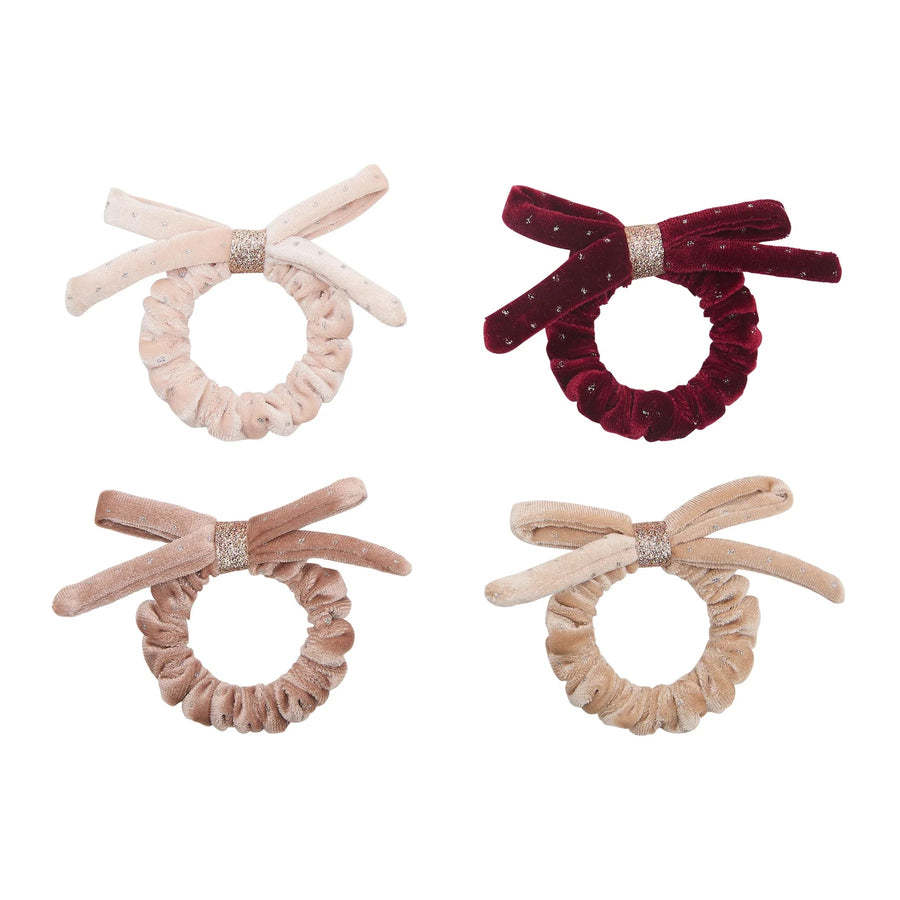 Mimi & Lula Velvet Bow Scrunchies - 192129-23