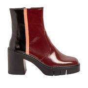 The Art Company 1974 Nappa Shinny Burdeos-Flamingo/Berna Ankle Boots